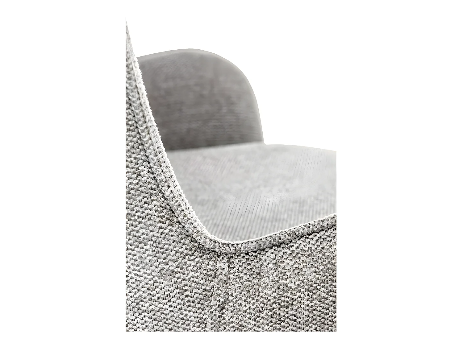 Silla de comedor de tela gris Steiner