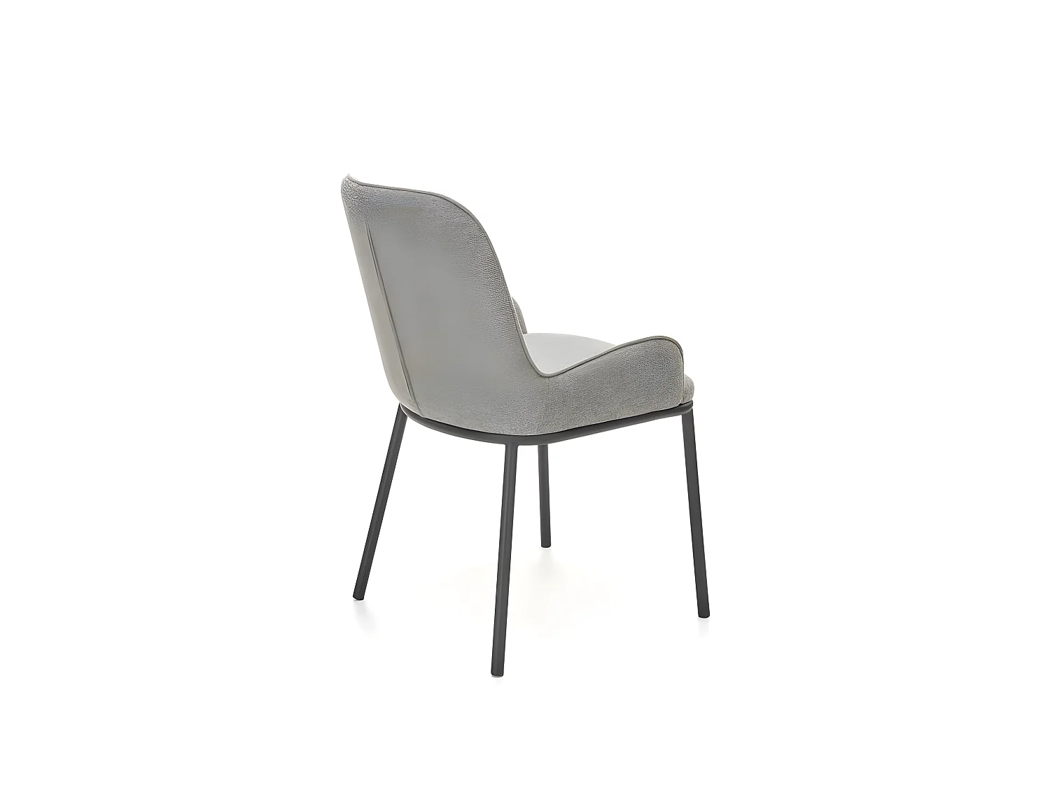 Silla de comedor de tela gris Steiner