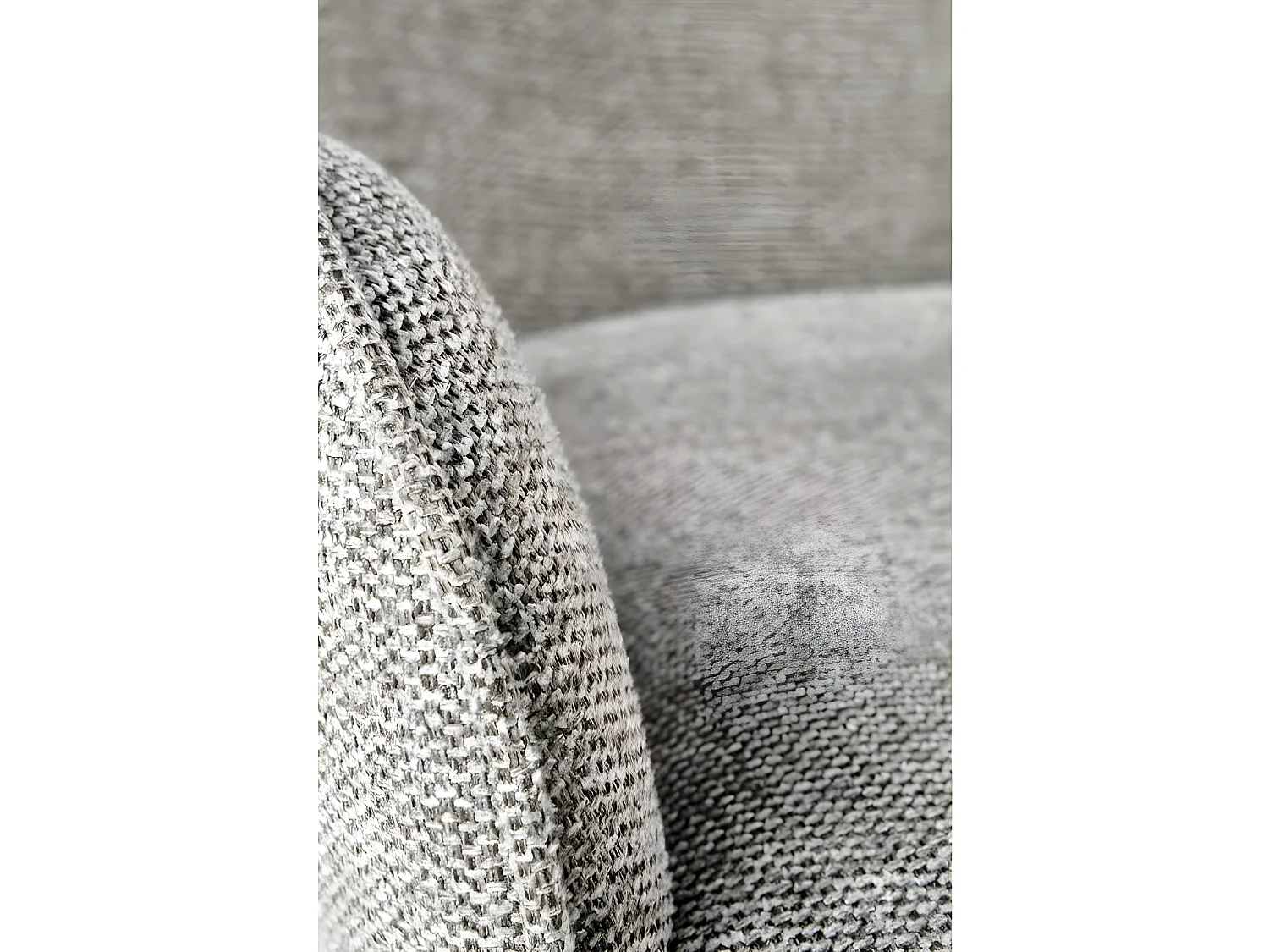 Silla de comedor de tela gris Steiner