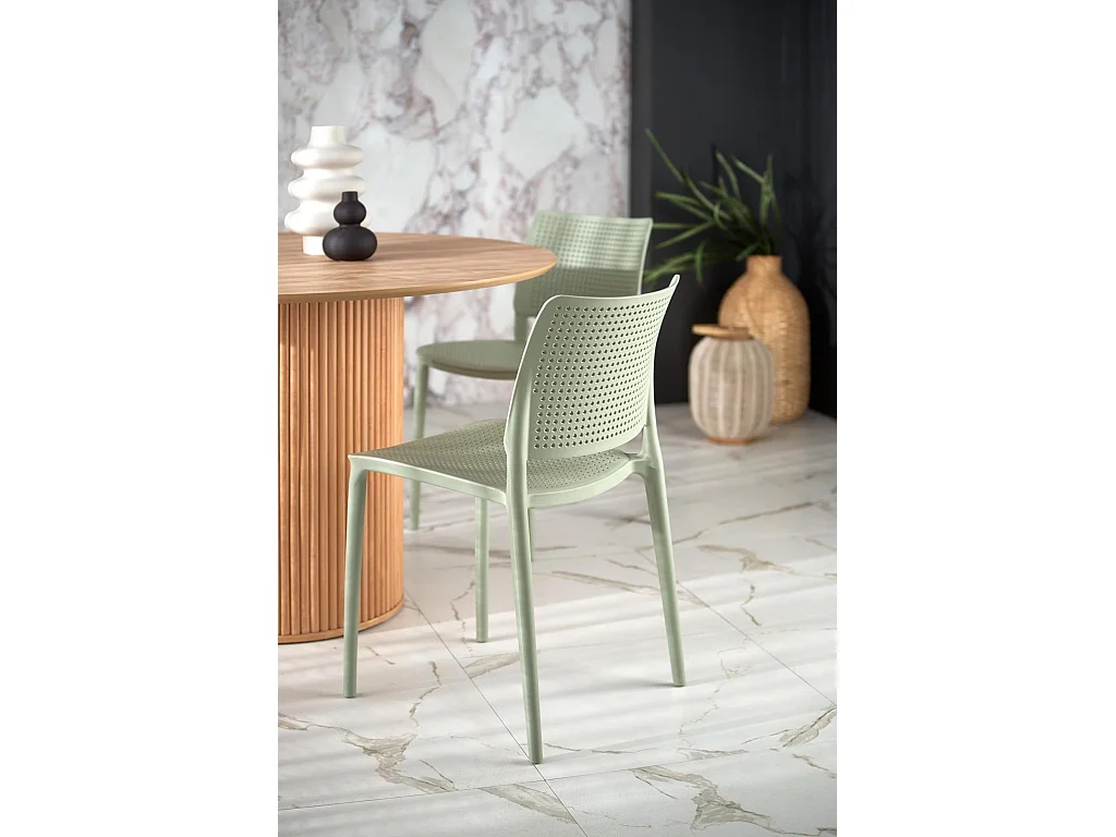 Mesa de comedor redonda de madera de diseño Talis 120 cm