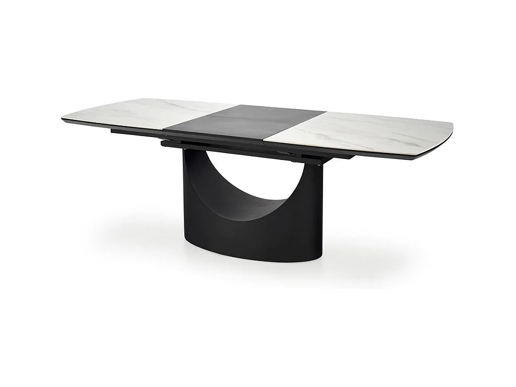 Table à manger extensible céramique style marbre 160cm Pava