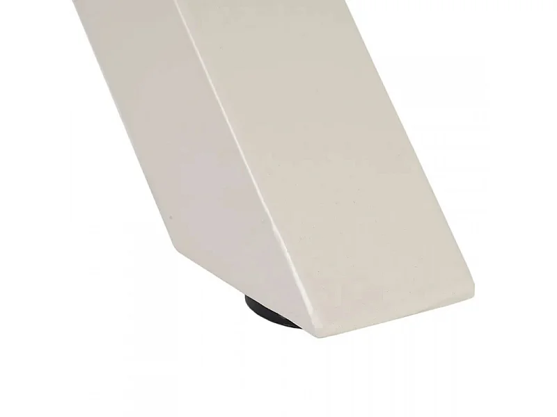 Table à manger 160x90 blanche et bois Jorik