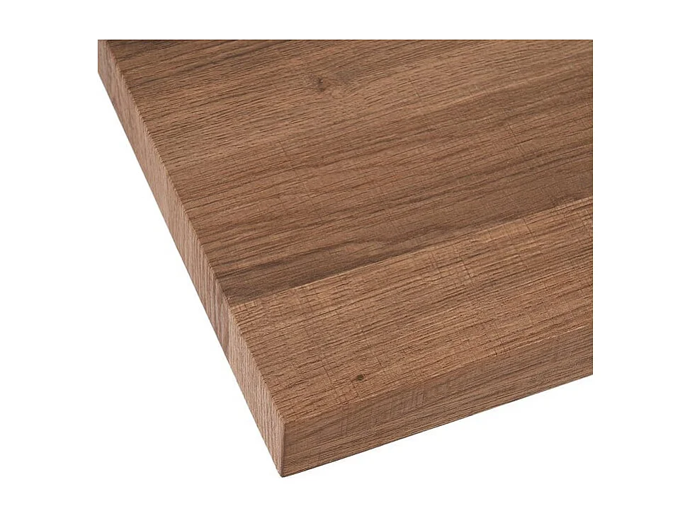 Table à manger 160x90 blanche et bois Jorik