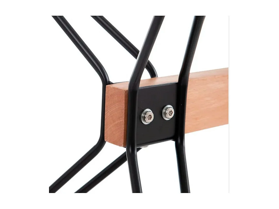 Mesa de comedor de diseño Phoenix 140x80cm con tapa de cristal y patas de metal