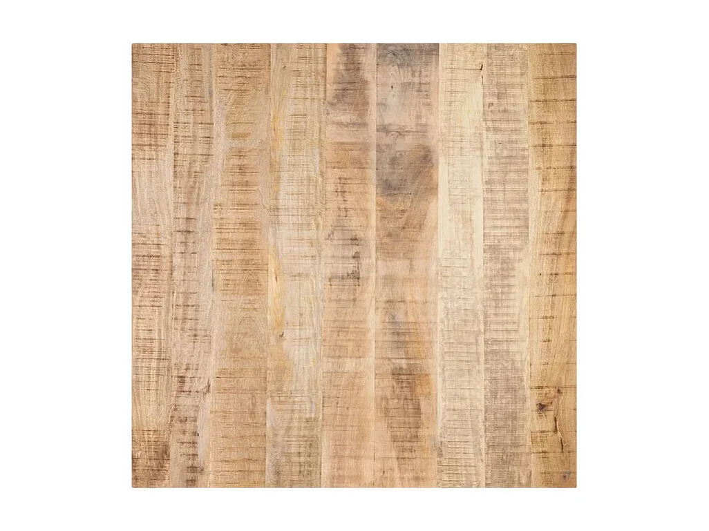 Mesa de comedor cuadrada de madera y metal 130cm Ernest