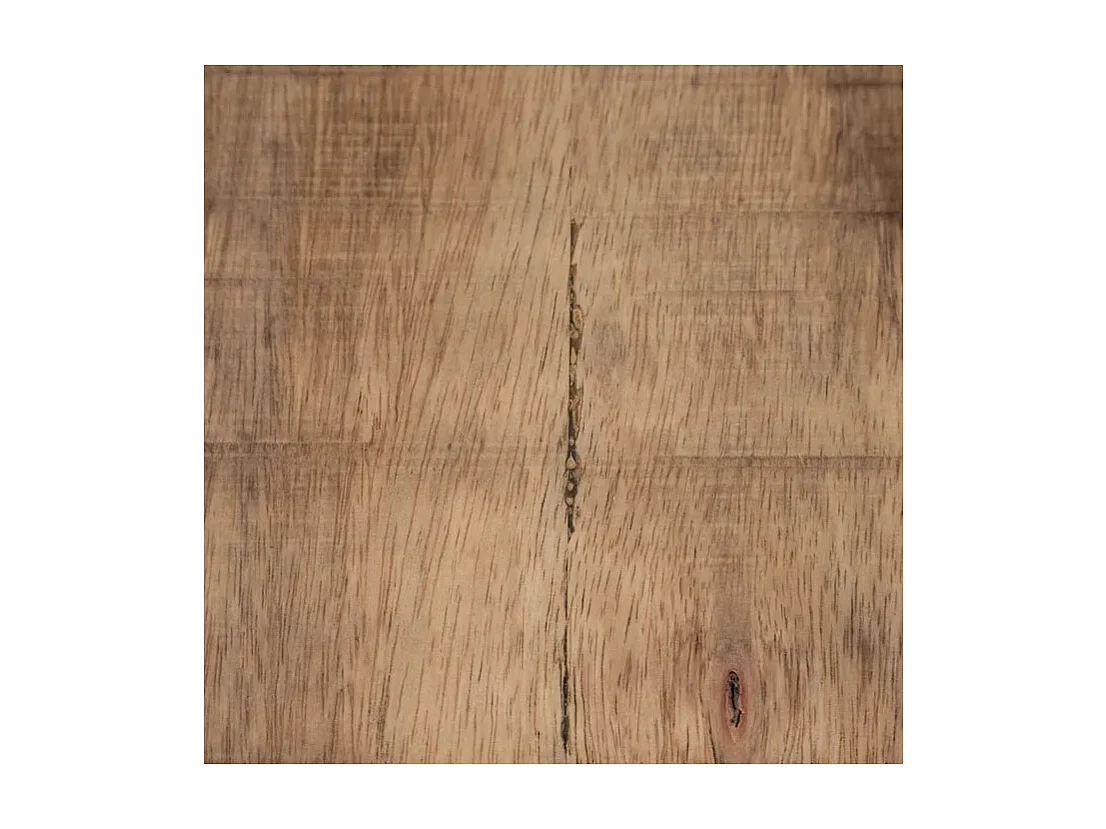 Mesa de comedor cuadrada de madera y metal 130cm Ernest