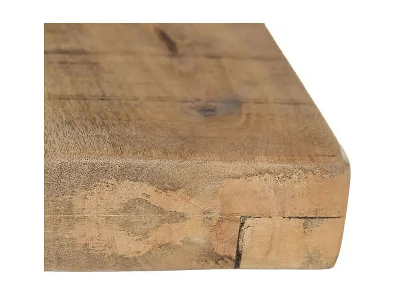 Mesa de comedor cuadrada de madera y metal 130cm Ernest