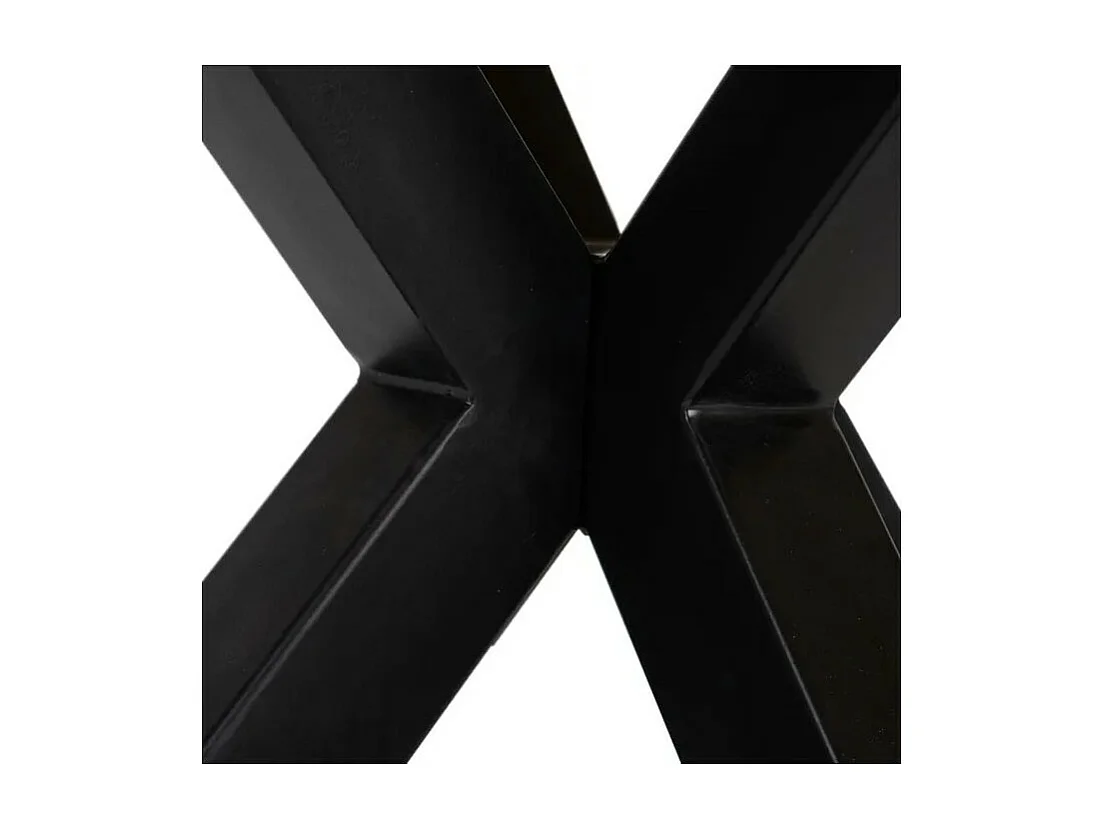 Mesa de comedor cuadrada de madera y metal 130cm Ernest