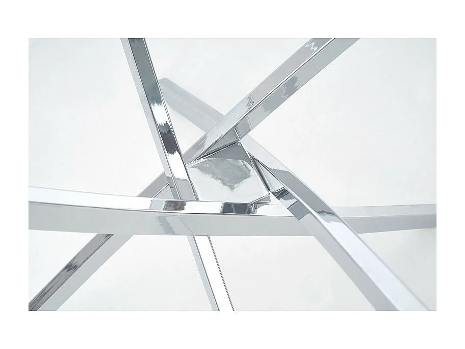 Table de salle à manger ronde 100cm en verre Clasa