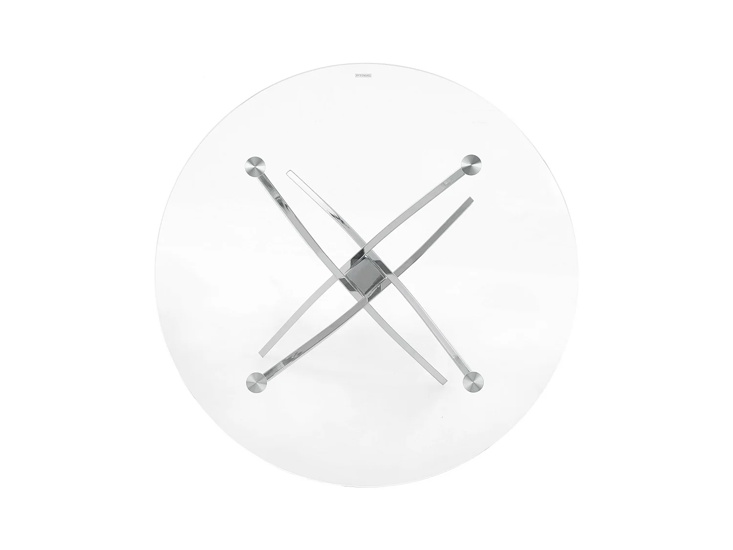 Mesa de comedor redonda de cristal Clasa 100 cm