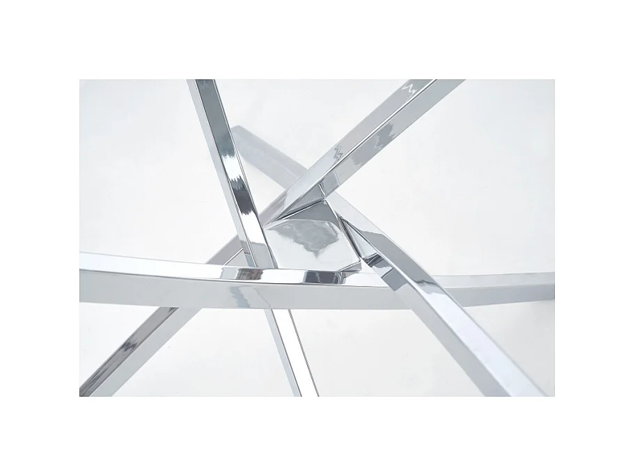 Mesa de comedor redonda de cristal Clasa 100 cm