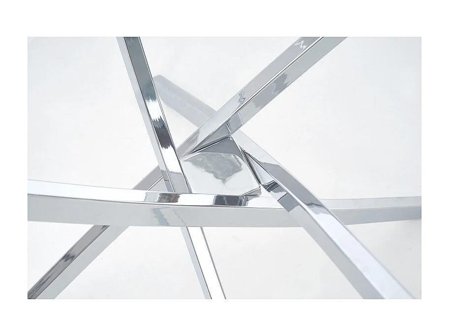 Table de salle à manger ronde 100cm en verre Clasa