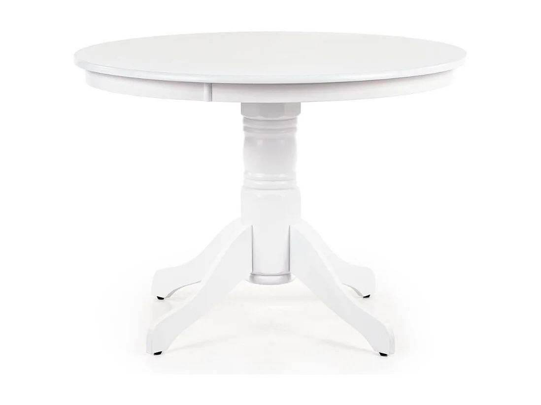 Tavolo da pranzo rotondo barocco bianco Lori 106 cm