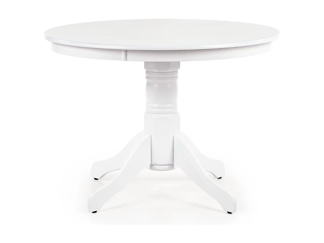 Lori blanco barroco mesa de comedor redonda 106 cm