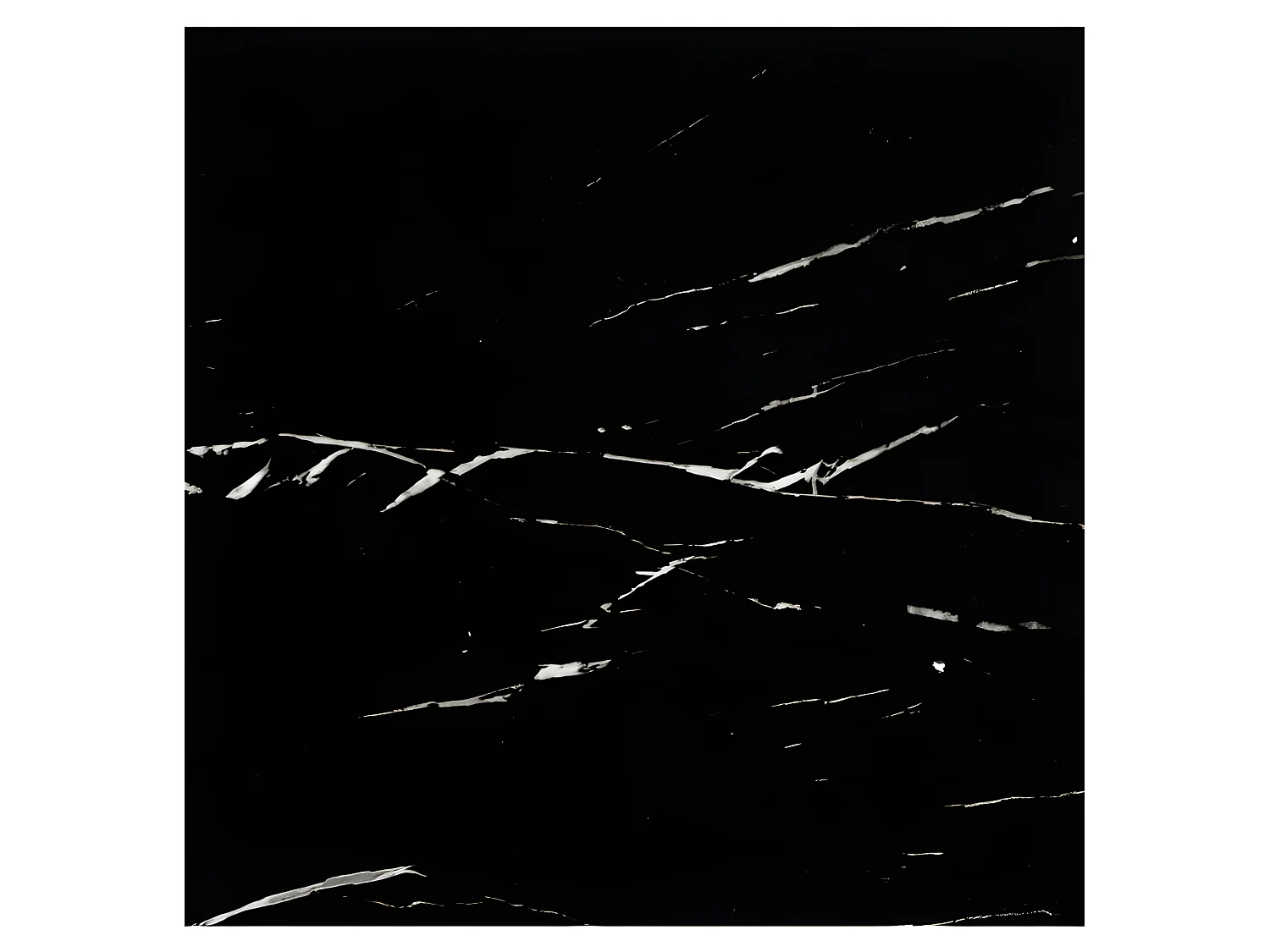 Table ronde or et effet marbre noir 90cm Many