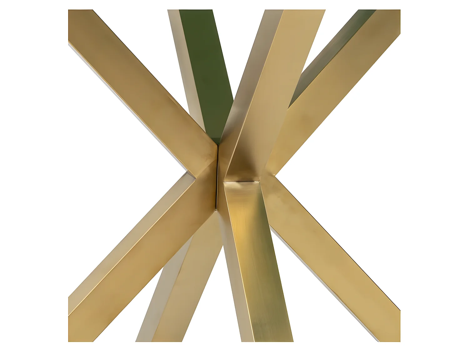 Table ronde or et effet marbre noir 90cm Many