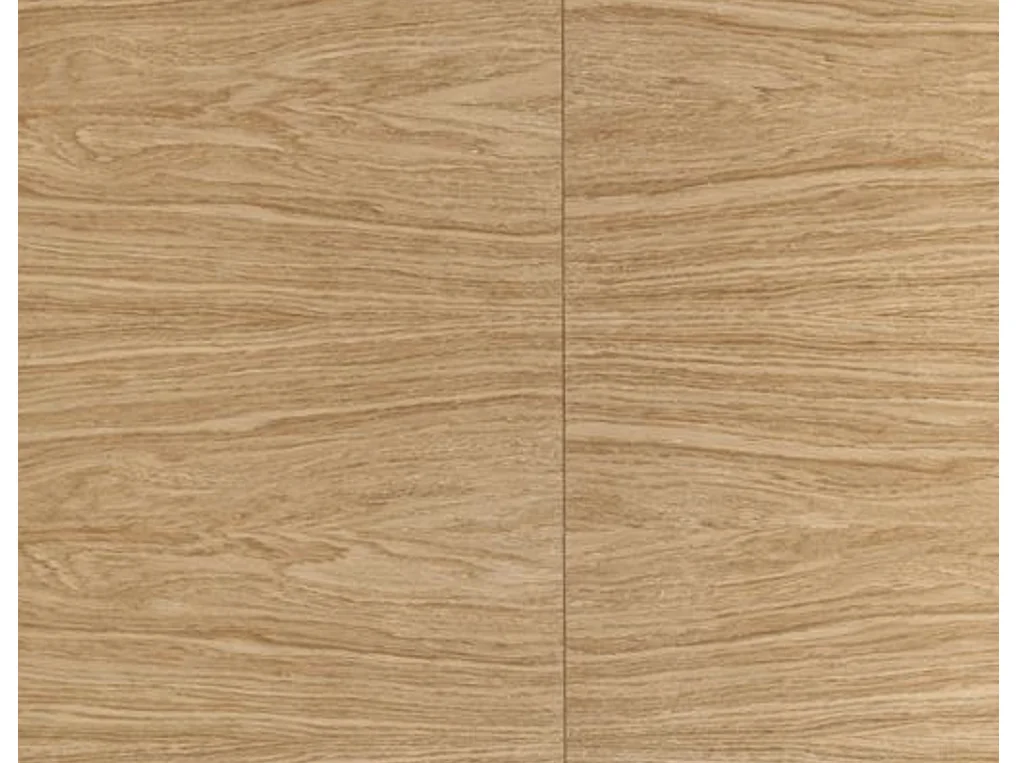 Table à manger design ronde plaquée chêne 120cm Marthe