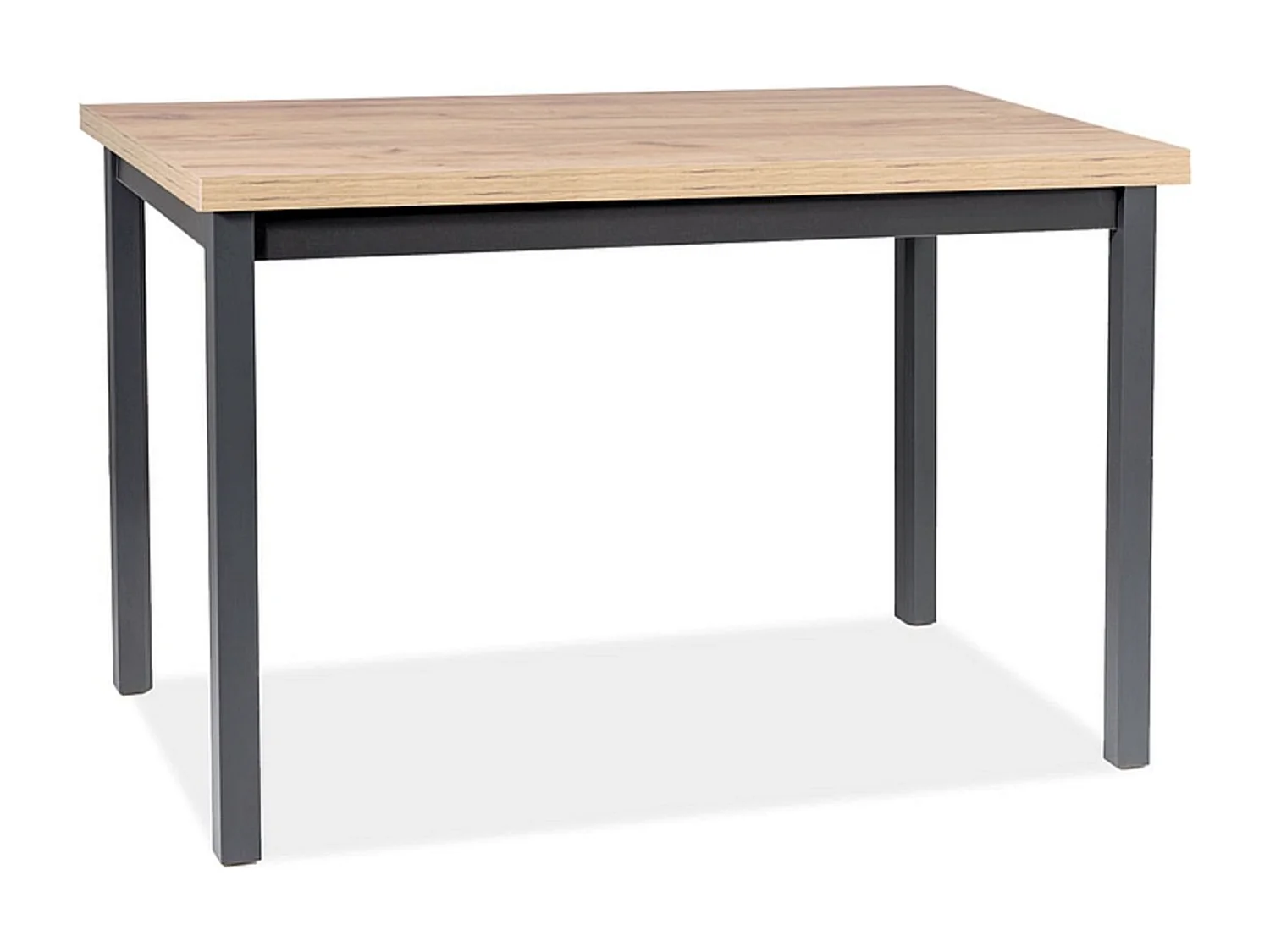 Tavolo da pranzo Loka 120 cm in rovere chiaro e nero