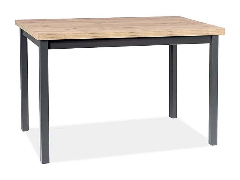 Tavolo da pranzo Loka 120 cm in rovere chiaro e nero