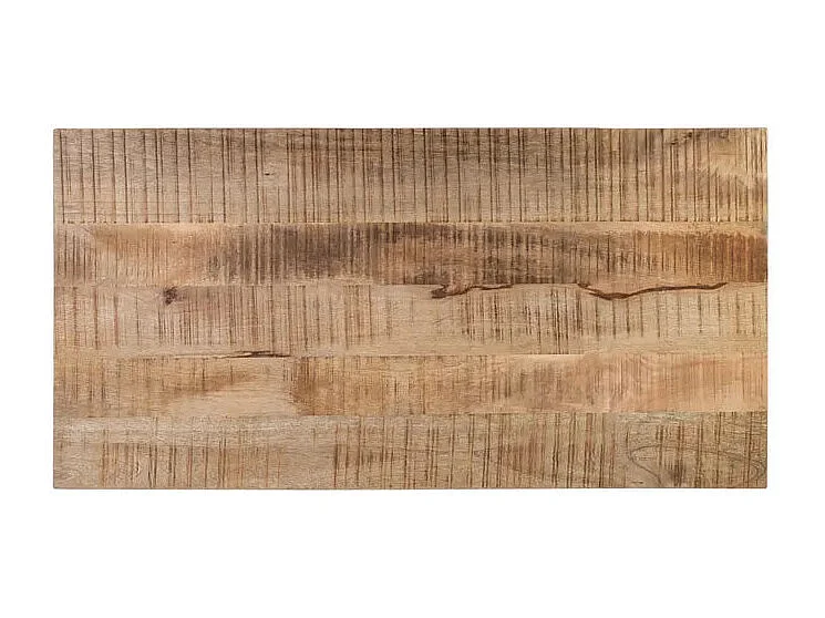 Table de repas 160 x 80 en bois massif et métal Edern