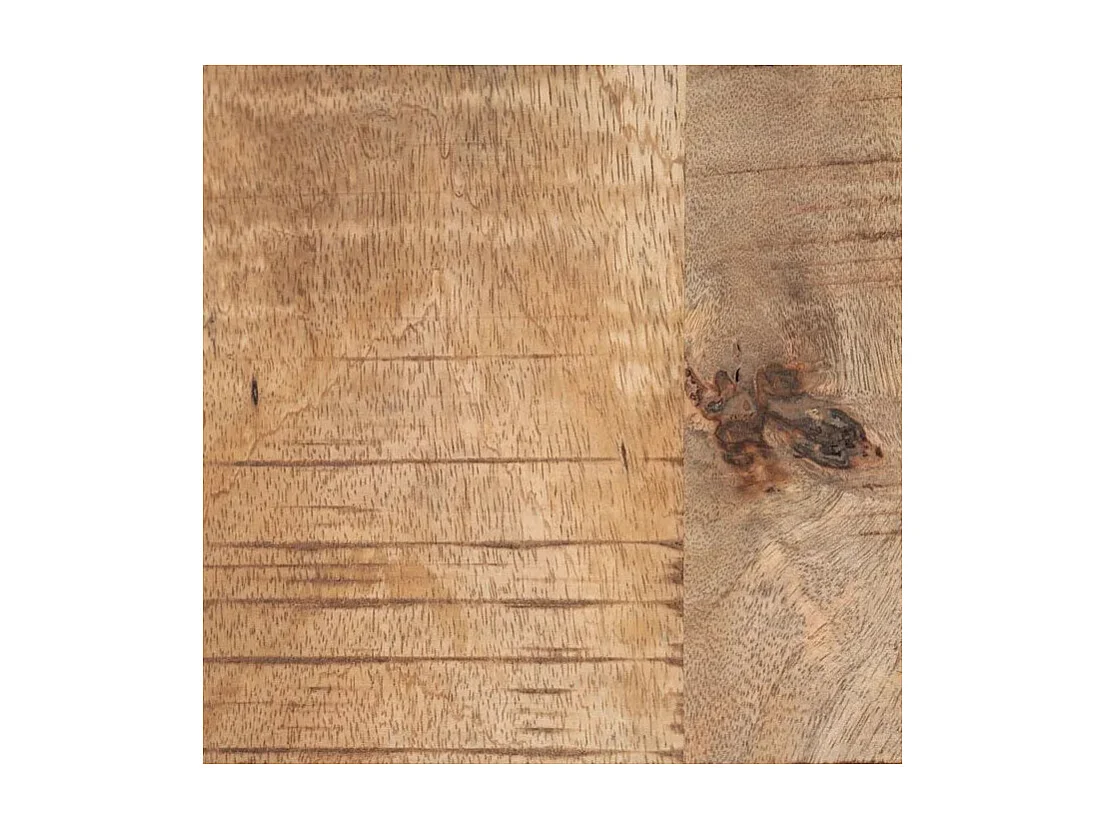 Table de repas 160 x 80 en bois massif et métal Edern