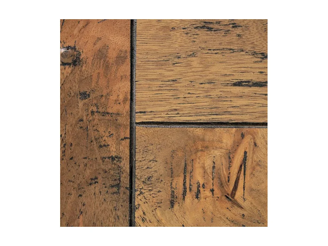 Mesa de comedor industrial de madera y metal 160x90 Edern