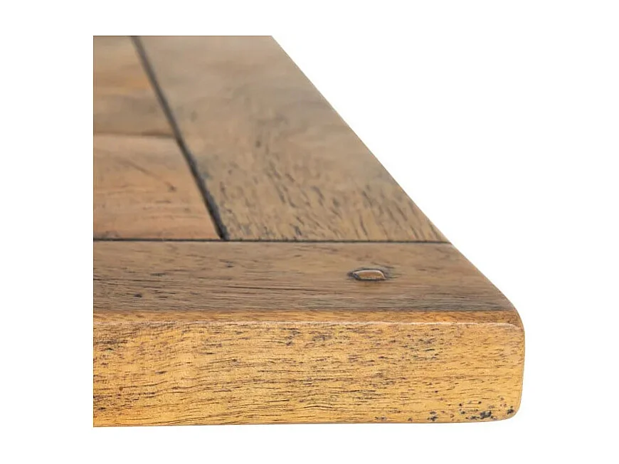 Mesa de comedor industrial de madera y metal 160x90 Edern