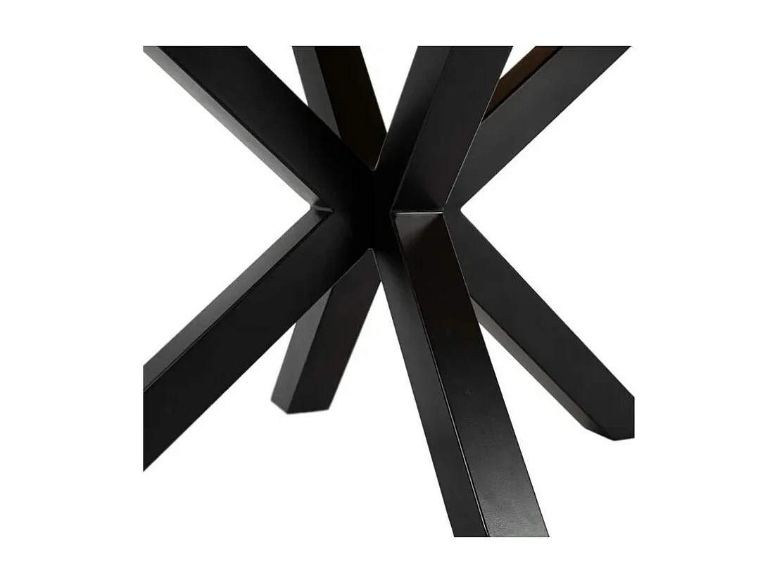 Mesa de comedor industrial de madera y metal 160x90 Edern