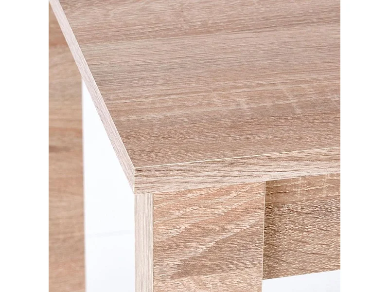 Table de salle à manger contemporaine extensible couleur chêne ARZAL