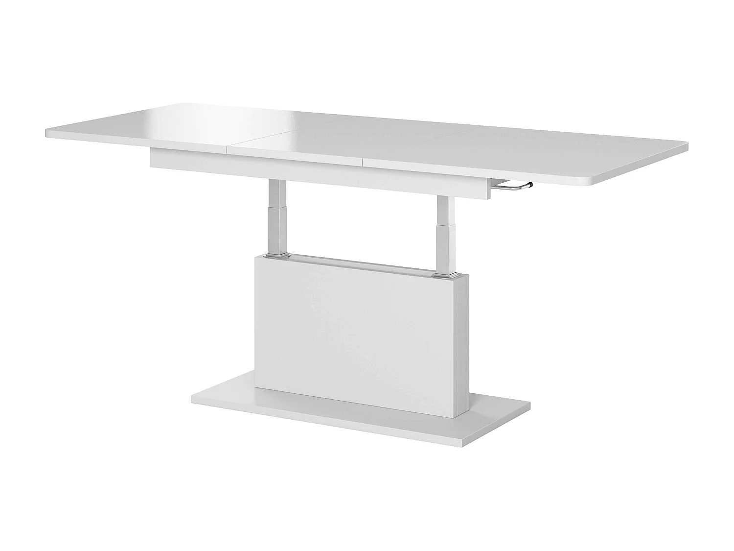 Table extensible et réglable en hauteur blanche ALLAN