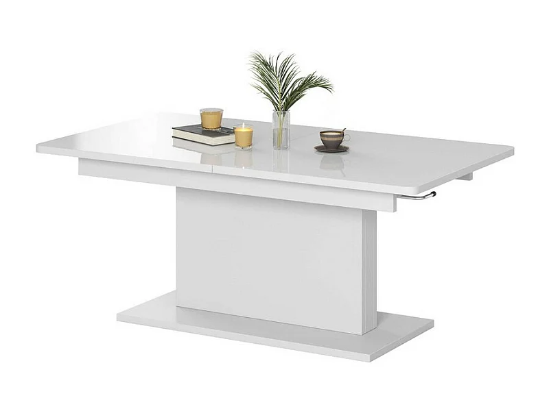 Table extensible et réglable en hauteur blanche ALLAN