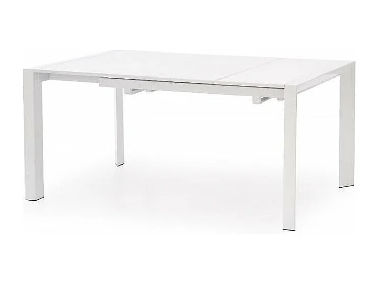 Table à manger extensible blanc laqué Mike - 130cm / 250cm