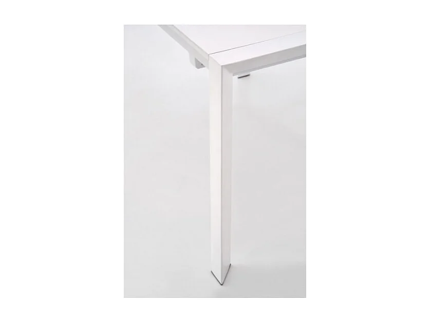 Table à manger extensible blanc laqué Mike - 130cm / 250cm