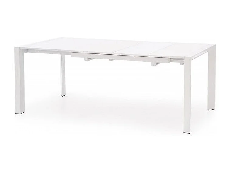 Table à manger extensible blanc laqué Mike - 130cm / 250cm