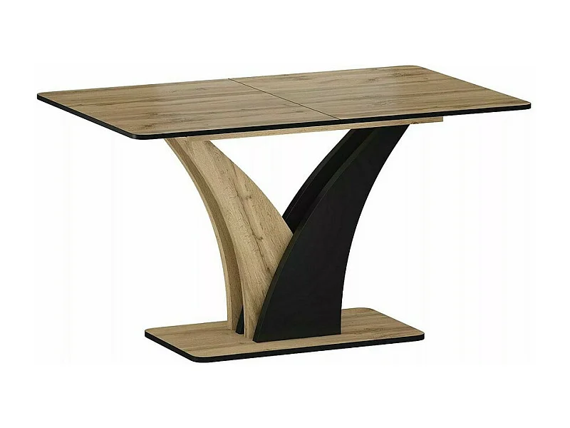 Tavolo allungabile Cassandra 120-160 cm nero e rovere