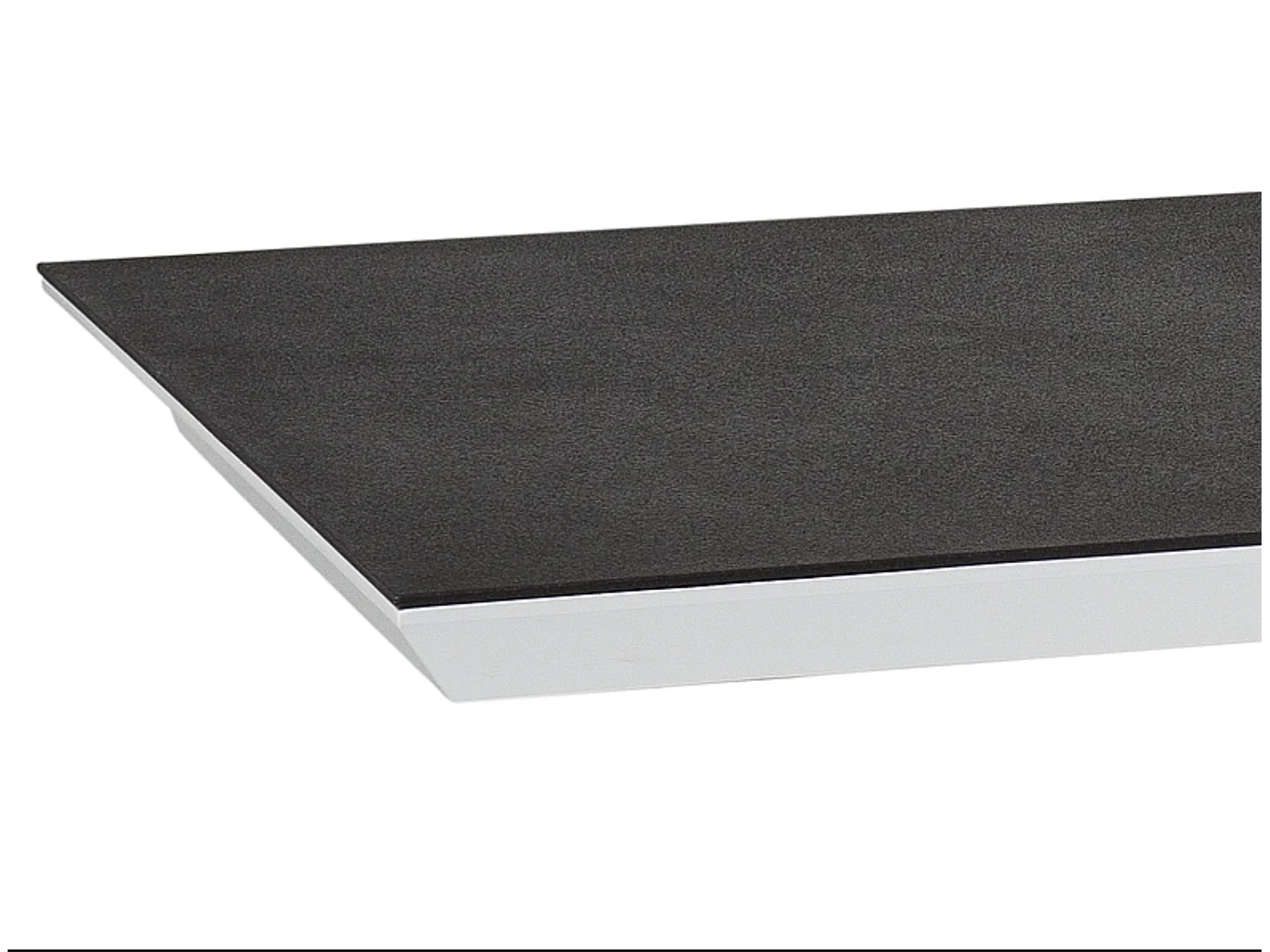 Table extensible rectangulaire blanc et granit 120 cm Semjo