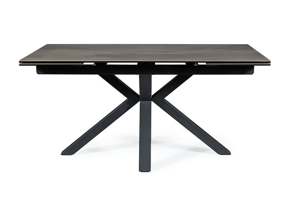 Mesa extensible de diseño estilo madera, metal y cerámica Sway