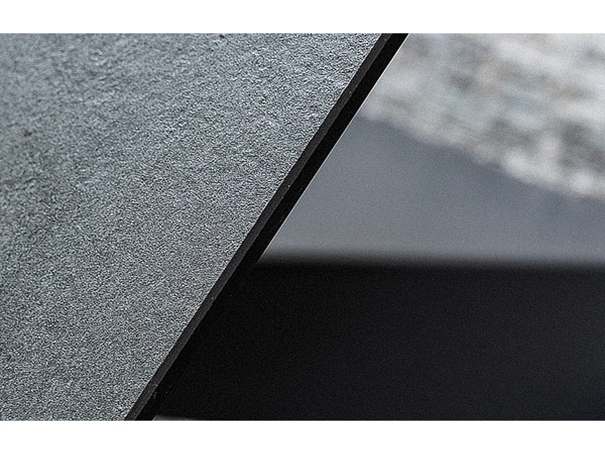 Table extensible métal & effet marbre gris 180-260cm Erol