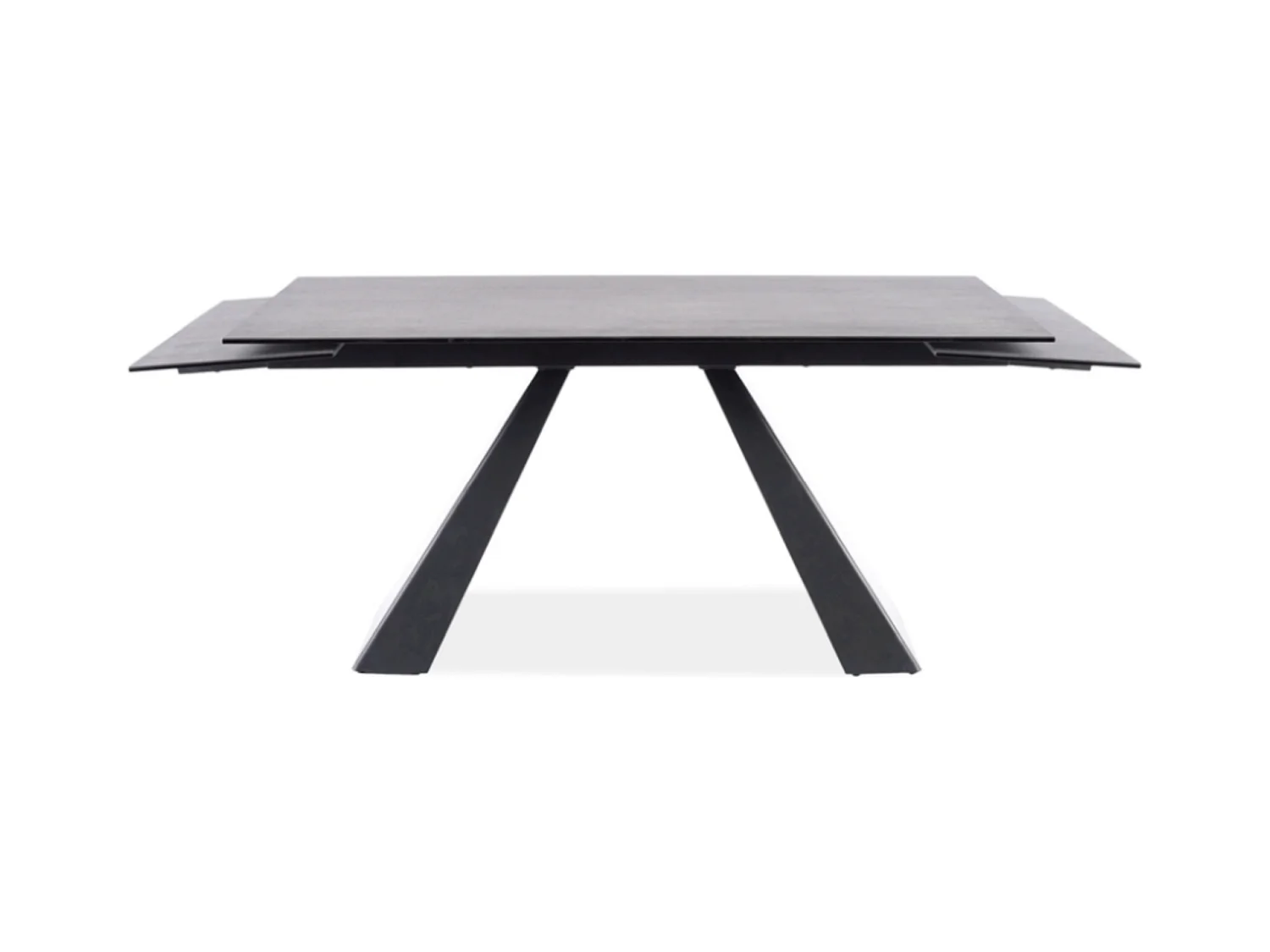 Table extensible métal & effet marbre gris 180-260cm Erol