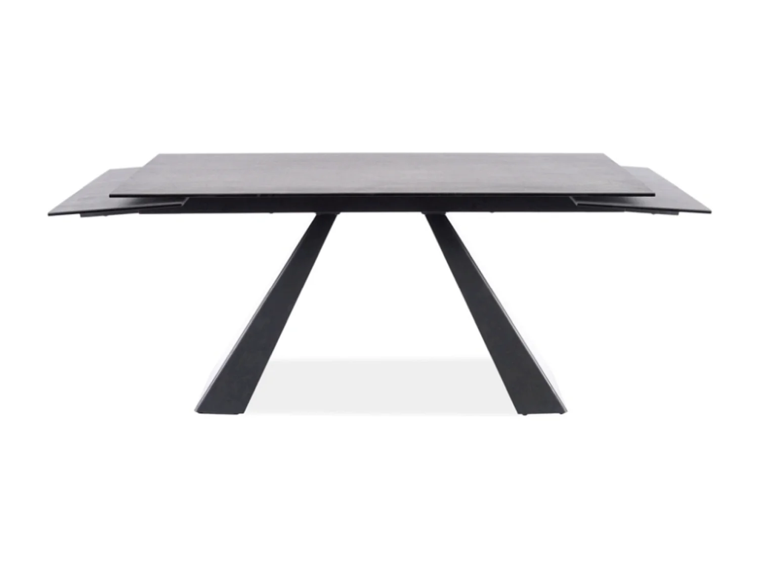 Table extensible métal & effet marbre gris 180-260cm Erol