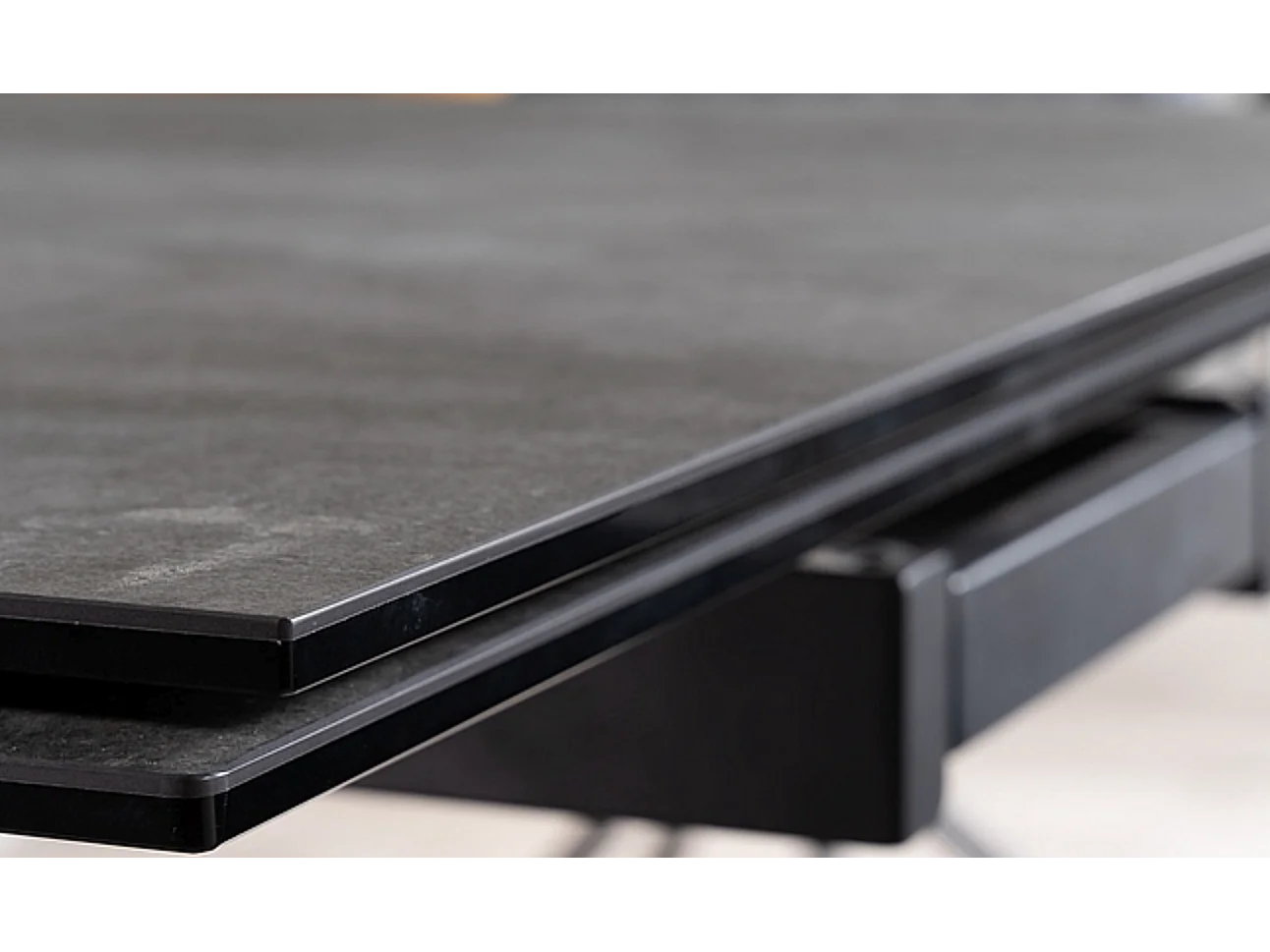 Erol Tavolo allungabile in metallo effetto marmo grigio 180-260cm