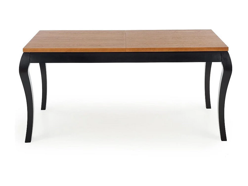 Tavolo barocco allungabile nero e legno 160-200cm Louis