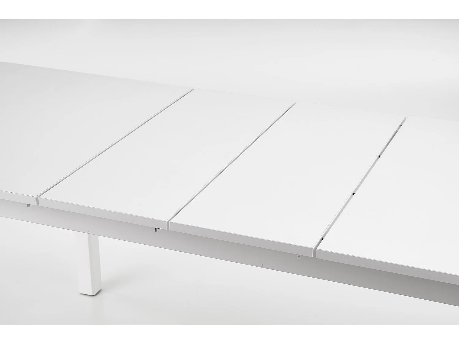 Table de salle à manger extensible 160-228cm blanche BREHAT