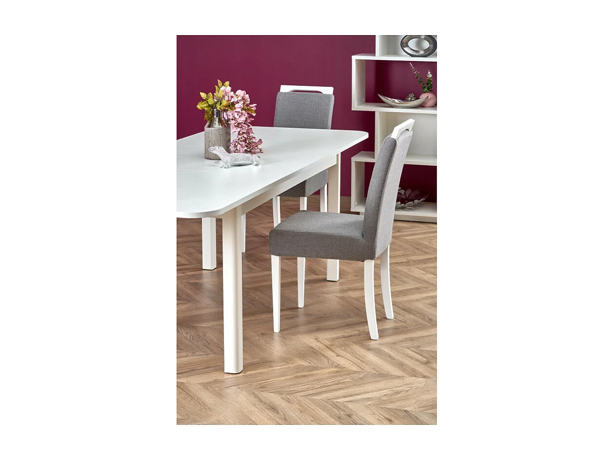 Tavolo da pranzo allungabile BREHAT bianco 160-228 cm