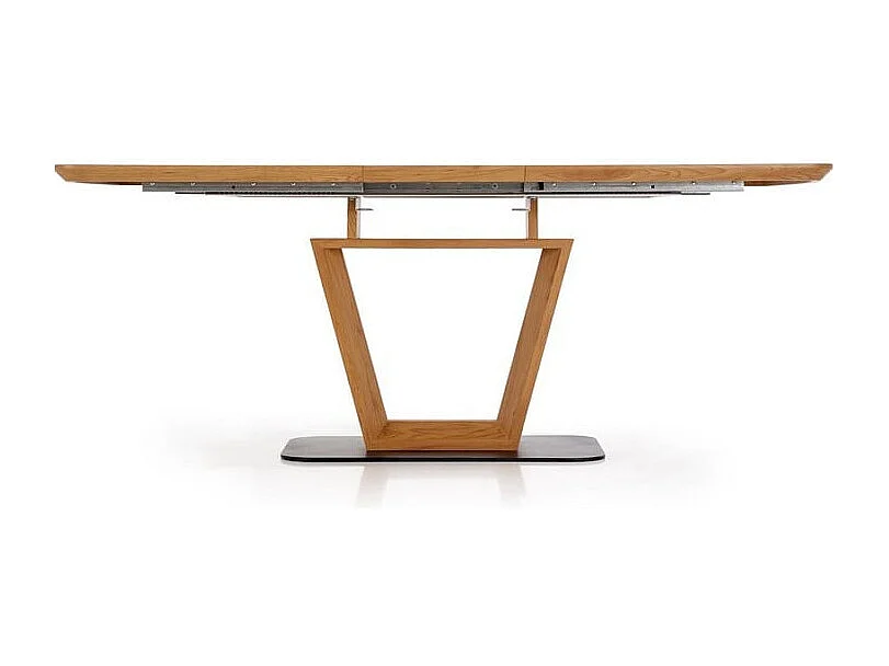 Table design originale bois et métal 160/220x90cm Banff