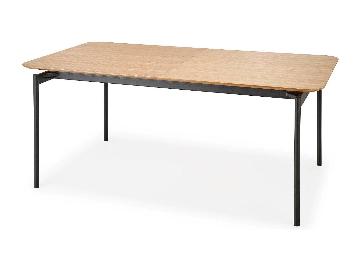 Table de salle à manger extensible avec pieds en métal noir PICKUP