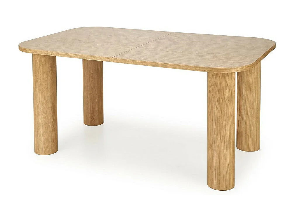 Table à manger extensible plaquée chêne 160-240cm Marthe