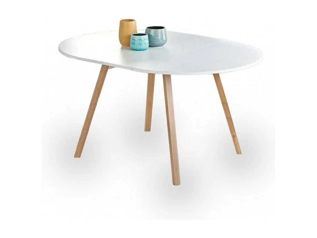 Mesa redonda escandinava con extensión 102cm Storend -