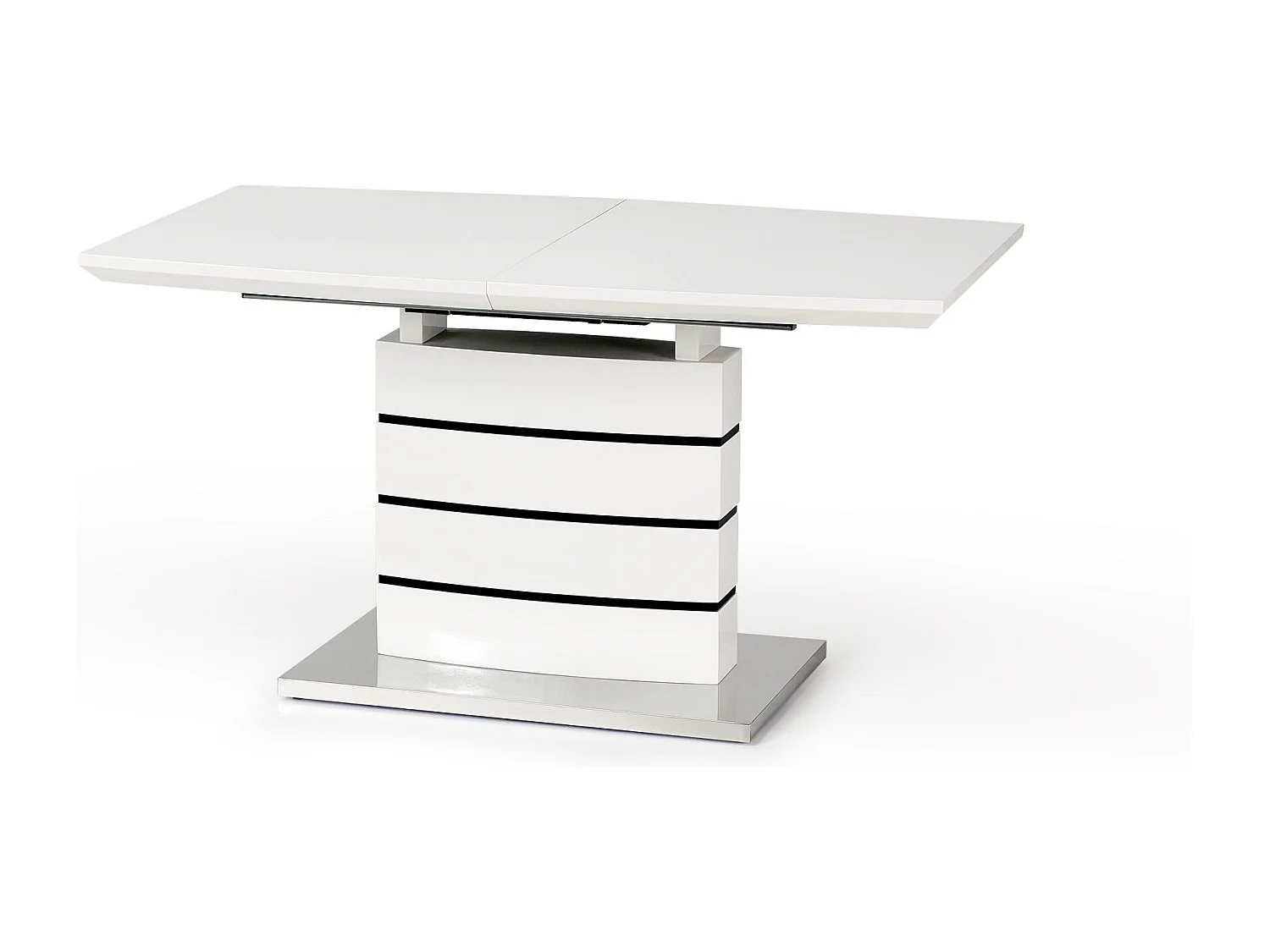 Table à rallonge noir & blanc Daisy