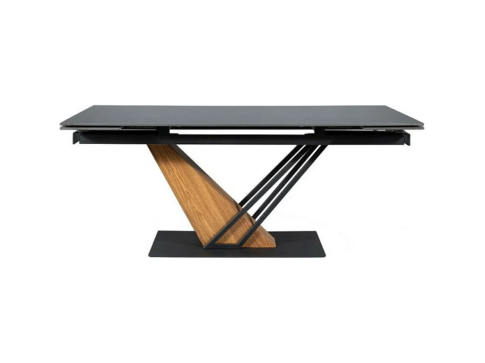 Table design extensible métal & effet marbre 180-240cm Viro